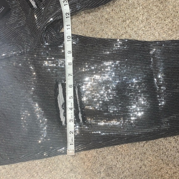 Maniere De Voir sequin destroyed jeans - Picture 7 of 8